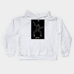 Justice Tarot Card Kids Hoodie